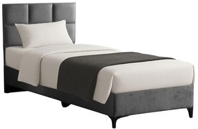 Pat Moel 90x200 Cm Tapiterie Textila Gri Antracit