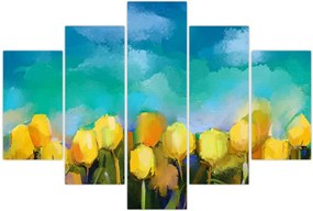 Tablou - Lalele galbene (150x105 cm)