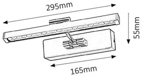 Rabalux 3640 - Lampa tablou PICTURE GUARD LED/5W/230V