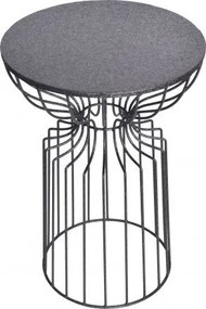 Masuta auxiliara design unicat Variation 50cm, negru