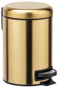 WENKO 24009800 - Coș de gunoi LEMAN 17x25 cm inox/auriu/negru
