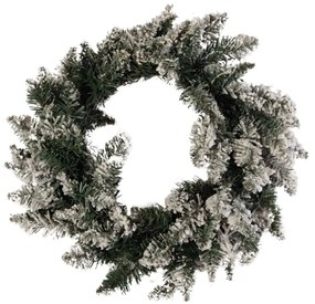 Coronita artificiala Christmas, verde, 45 cm