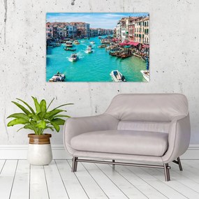 Tablou - Canalul Grande, Veneția, Italia (90x60 cm)