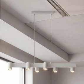 Brilagi - Lustră suspendată pe cablu SELE 6xGU10/30W/230V albă