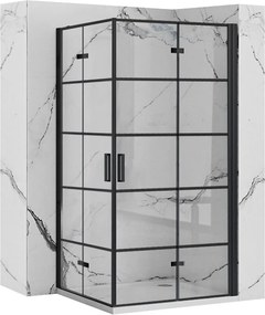 Cabina dus Rea Molier Black Double 80x100