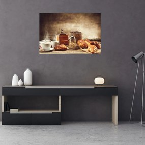 Tablou - Cafea și mic dejun (90x60 cm)
