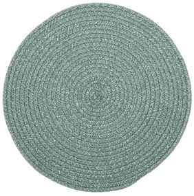 Suport pentru farfurie din amestec de bumbac Tiseco Home Studio, ø 38 cm, verde