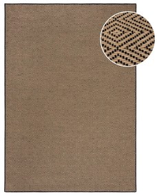 Covor negru/în culoare naturală din iută 200x290 cm Diamond – Flair Rugs