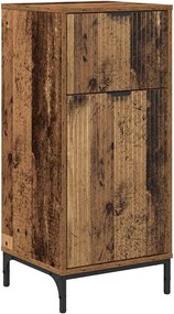 vidaXL Dulap de Baie cu sertar cu ușă Lemn Vechi 39,5 x 36 x 88 cm