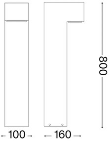 Lampă de exterior Ideal Lux SIRIO 2xG9/15W/230V IP44 alb
