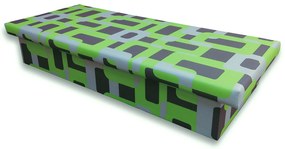 Pat de o persoană (canapea) 90 cm Janae 10 (Gusto 5A verde). 793090