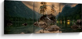 Tablou frumos cu peisaj (cu ceas) (90x30 cm)