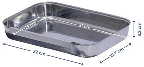 Set pentru șnițele argintiu din oțel inoxidabil – Maximex