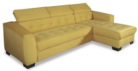 Coltar extensibil Karma Dreapta, 5 Locuri, Galben, 291 x 177 x 86 Cm
