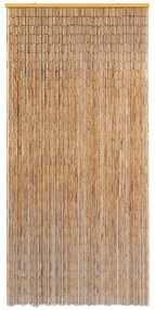 Perdea de usa pentru insecte, bambus, 100x220 cm Maro, 100 x 220 cm
