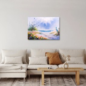 Tablou - Plaja romantică, pictură în ulei (70x50 cm)