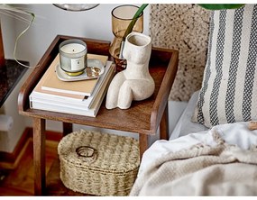 Covor tip traversă crem din amestec de bumbac 75x245 cm Saxo – Bloomingville