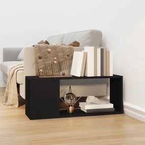 vidaXL Comodă TV, negru, 80x24x32 cm, PAL