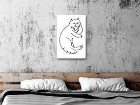 Tablou - Cat Relaxing (1 Part) Vertical