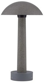Stalp LED din ciment negru pentru exterior IP65 Tura H-35cm