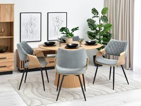 Scaun Rolf K (stejar gri + negru). 1111253