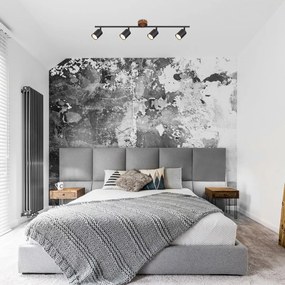 Lustra aplicata 4L design industrial Edmund negru