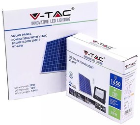 Reflector led 20w 4000k cu incarcare solara