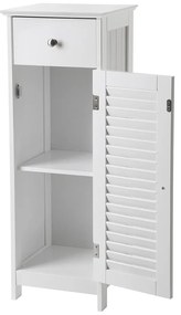 Dulap de baie cu sertar Songmics, înălțime 89 cm, alb