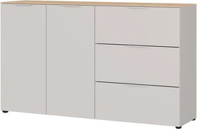 Comodă crem cu aspect mat 151x98x40 cm Savoca – Germania