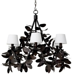 Candelabru LUX din alama design frunze Cheverny bronz