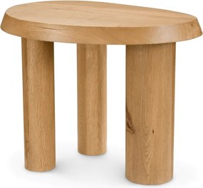 Masuta auxiliara din lemn design LUX Prelude, Reclaimed oak