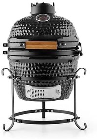 Gratar gradina, grill rotund, ceramic, cu capac, 35x40.5x55 cm, Kamado Egg 13 