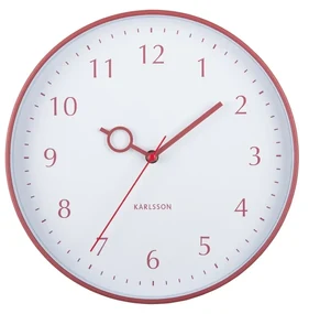 Karlsson 5992RD design ceas de perete roșu,diametru 30 cm