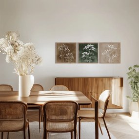 Tablouri 3 buc. 30x30 cm Floral Imprint – Styler