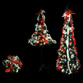 Aigostar - Brad de Crăciun LED pentru exterior, 1,8 m, 150 LED, 230 V, IP44, negru, lumină alb rece