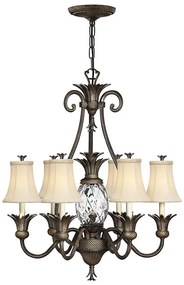 Lustră pe lanț Hinkley HK-PLANT7-PZ PLANTATION 7xE14/40W/230V bronz