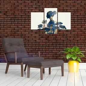 Tablou - Profil de femeie din marmură (90x60 cm)