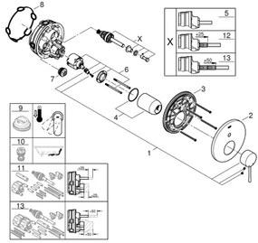 GROHE 24058AL1 - Baterie ESSENCE antracit