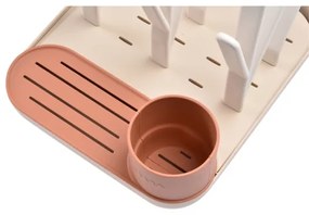 Suport pentru uscarea biberoanelor Beaba bej/portocaliu