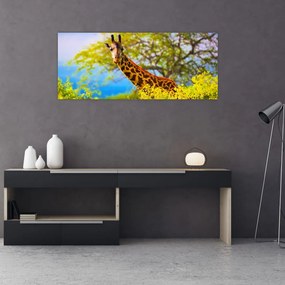 Tablou - Girafa în Africa (120x50 cm)