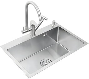 Chiuveta Bucatarie Profesionala , Inox,HS INOX SATIN, 68X45 CM