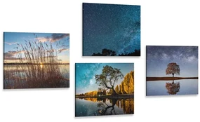Set tablouri peisaj cu cerul magic