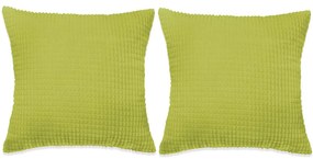 vidaXL Set perne decorative 2 buc. velur 60 x 60 cm verde