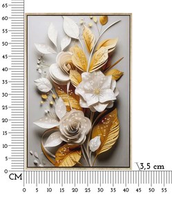 Mauro Ferretti Patrat De Perete Cu Cadru Flora M 42X3,5X62 | Aosom Romania