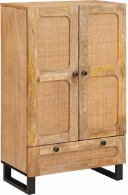 vidaXL Bufet cu sertar Maro 40 x 33 x 110 cm Lemn de mango solid