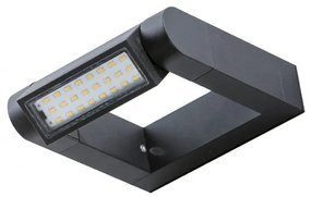 Aplica LED exterior moderna cu spot directionabil IP54 FRAME gri inchis