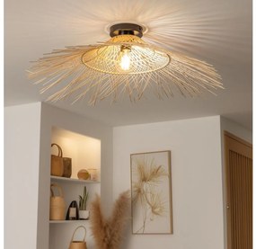 Brilagi - Lustră LED aplicată CERIA BOHO, 1xE27/40W/230V, Ø 100 cm, bambus