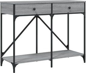 vidaXL Măsuță consolă, gri sonoma, 100x39x78,5 cm, lemn prelucrat