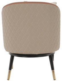 Fotoliu design, roz pudrat/ bej, KALILA