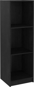 vidaXL Bibliotecă/Separator cameră negru, 36x33x110 cm, lemn masiv pin